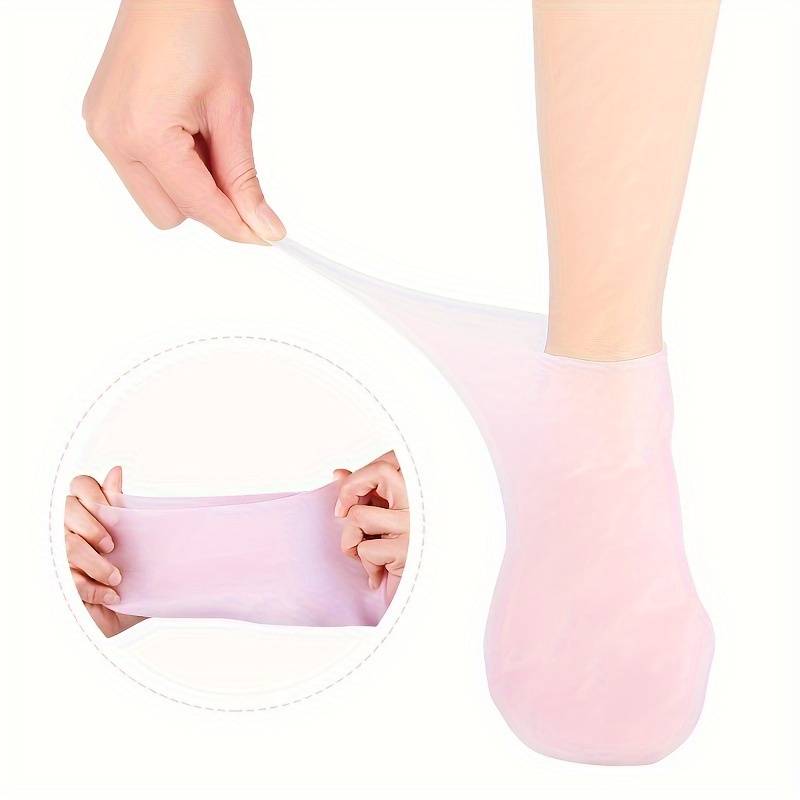 Chaussettes Spa Silicone pour Soins Intensifs Pieds - Soulagement Fissures Fatigue