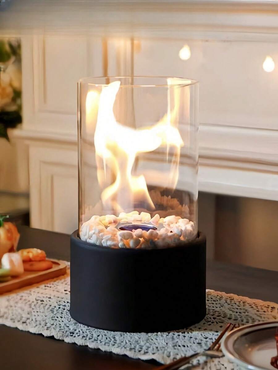 Cheminée de Table Flamme Élysée - Compacte et Élégance