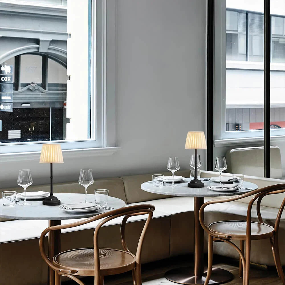 Lampe de Table Lumière d’Antan Portable Rechargeable USB Tissu