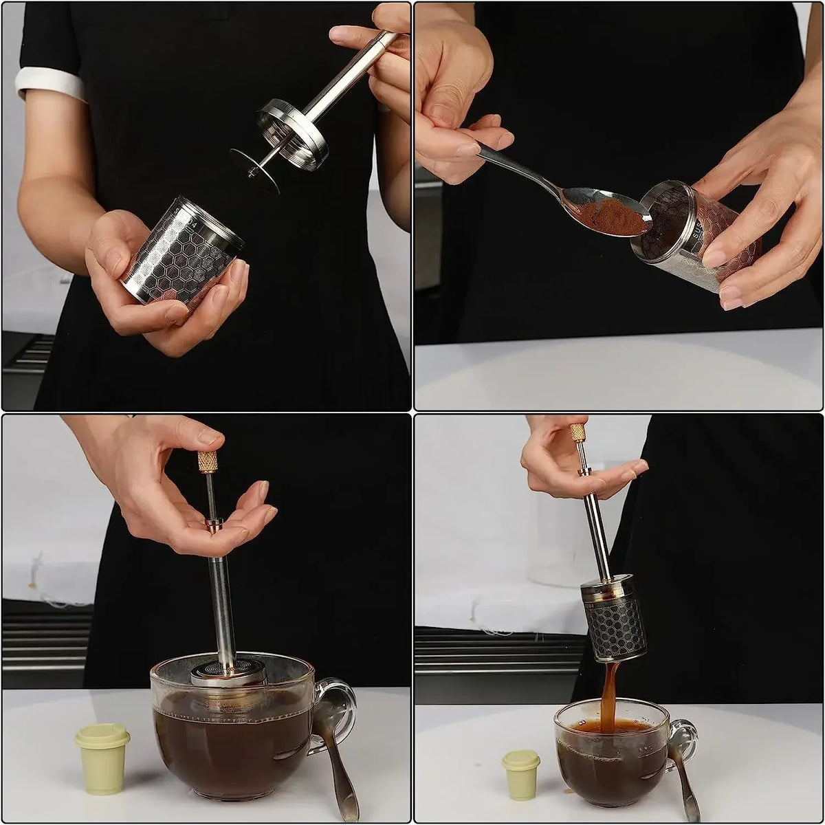 Cafetière Infuseur Nomad en Acier Inoxydable Pressinox
