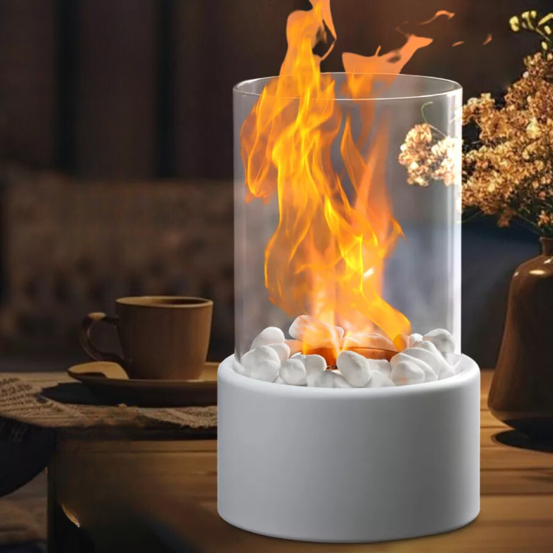 Cheminée de Table Flamme Élysée - Compacte et Élégance