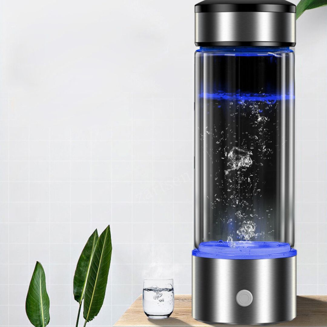 Bouteille d'eau alcaline rechargeable à hydrogène