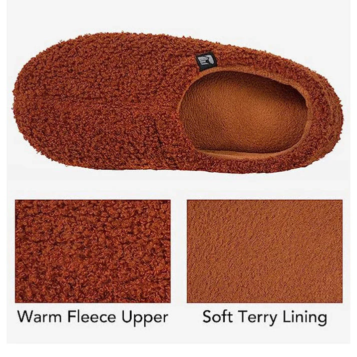 Fleeced Indoor Slipper with Closed Back