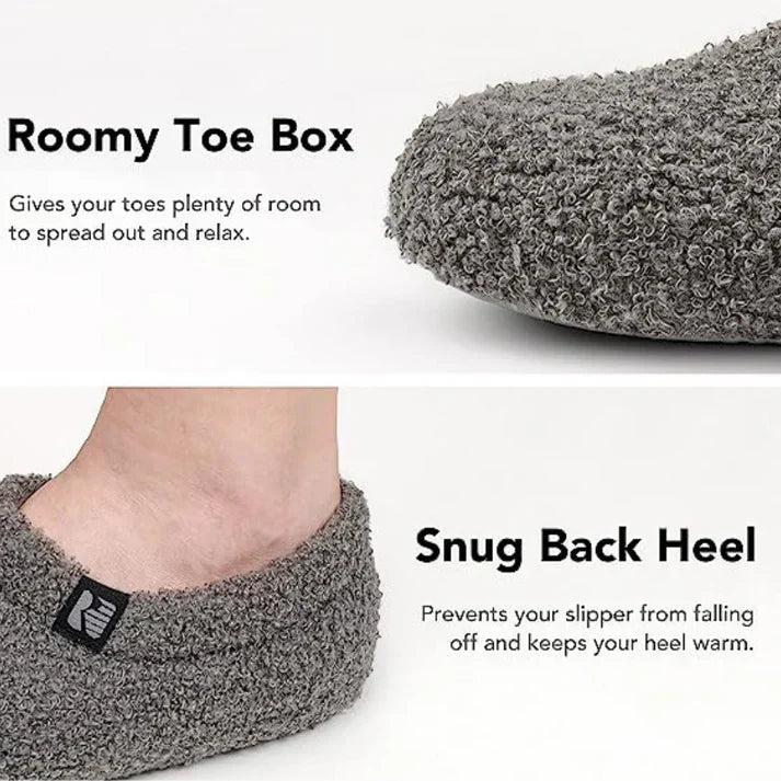 Fleeced Indoor Slipper with Closed Back