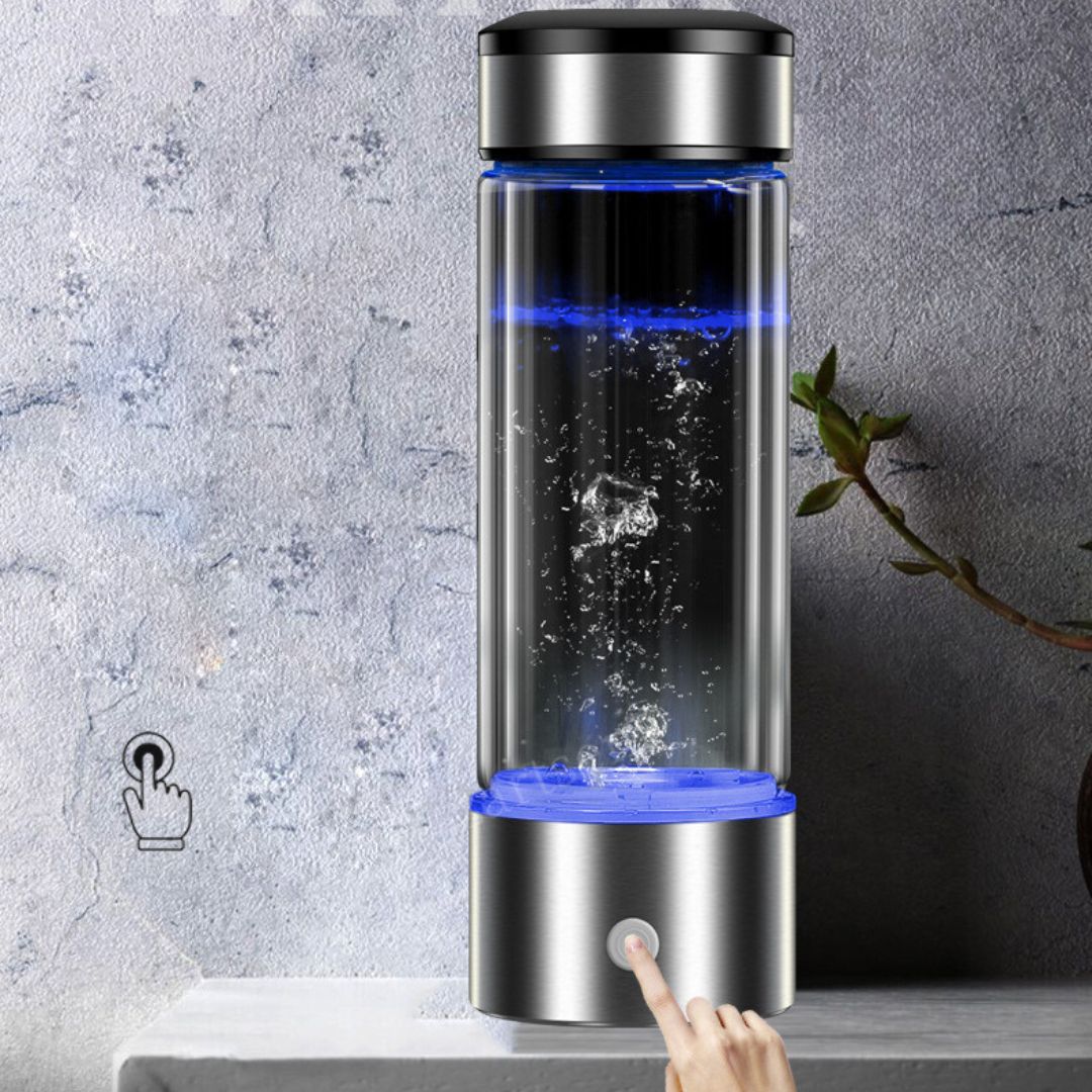 Bouteille d'eau alcaline rechargeable à hydrogène