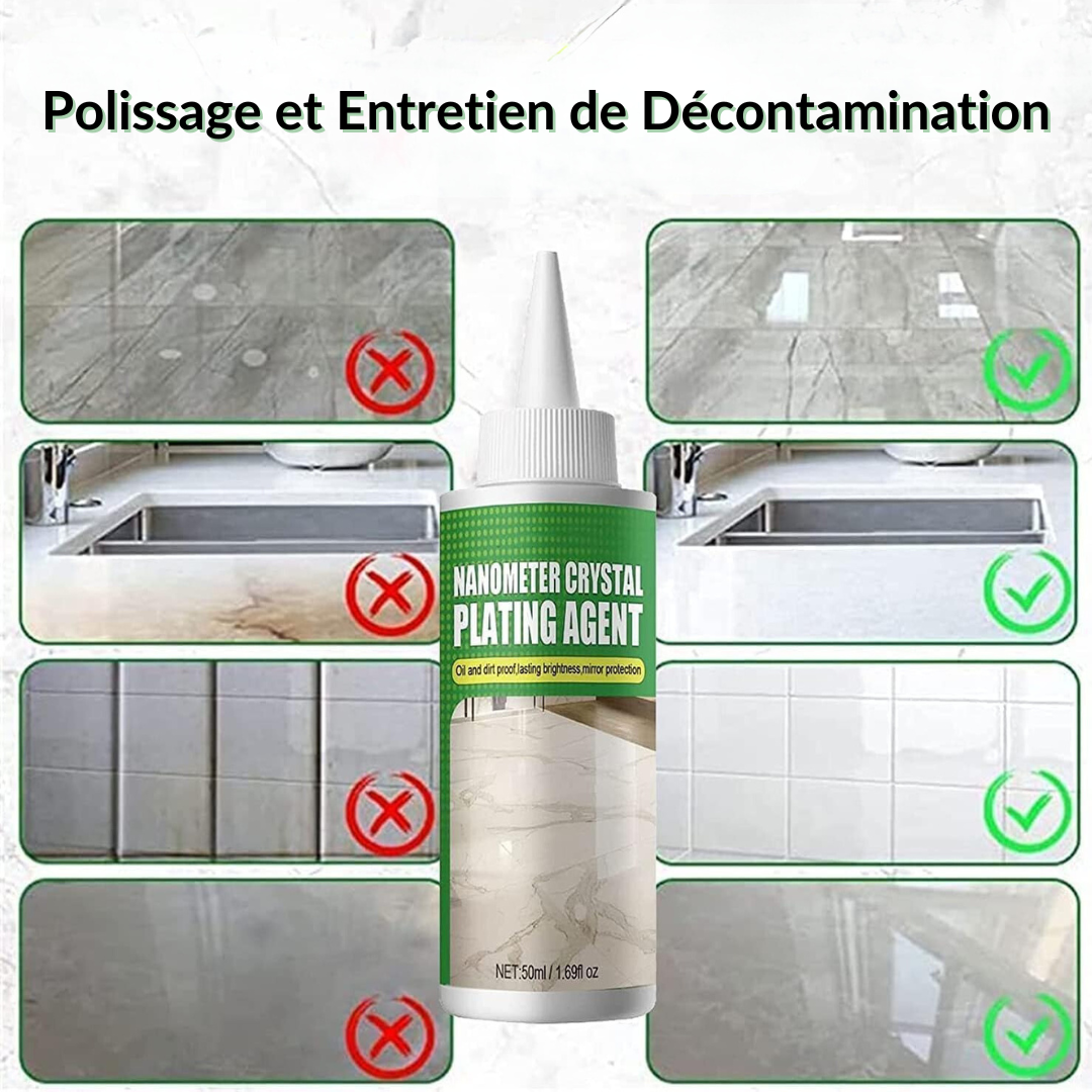 Nettoyant Marbre avec Protection Nanocristalline et Brillant