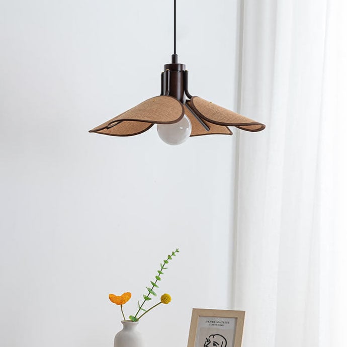 Suspension Artisanale Rétro en Tissu pour Déco Intérieure