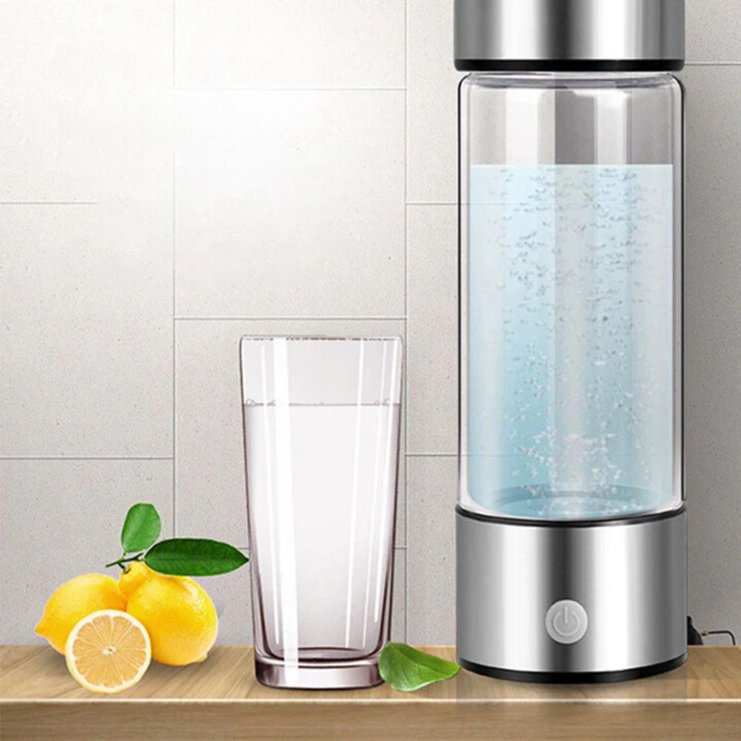 Bouteille d'eau alcaline rechargeable à hydrogène