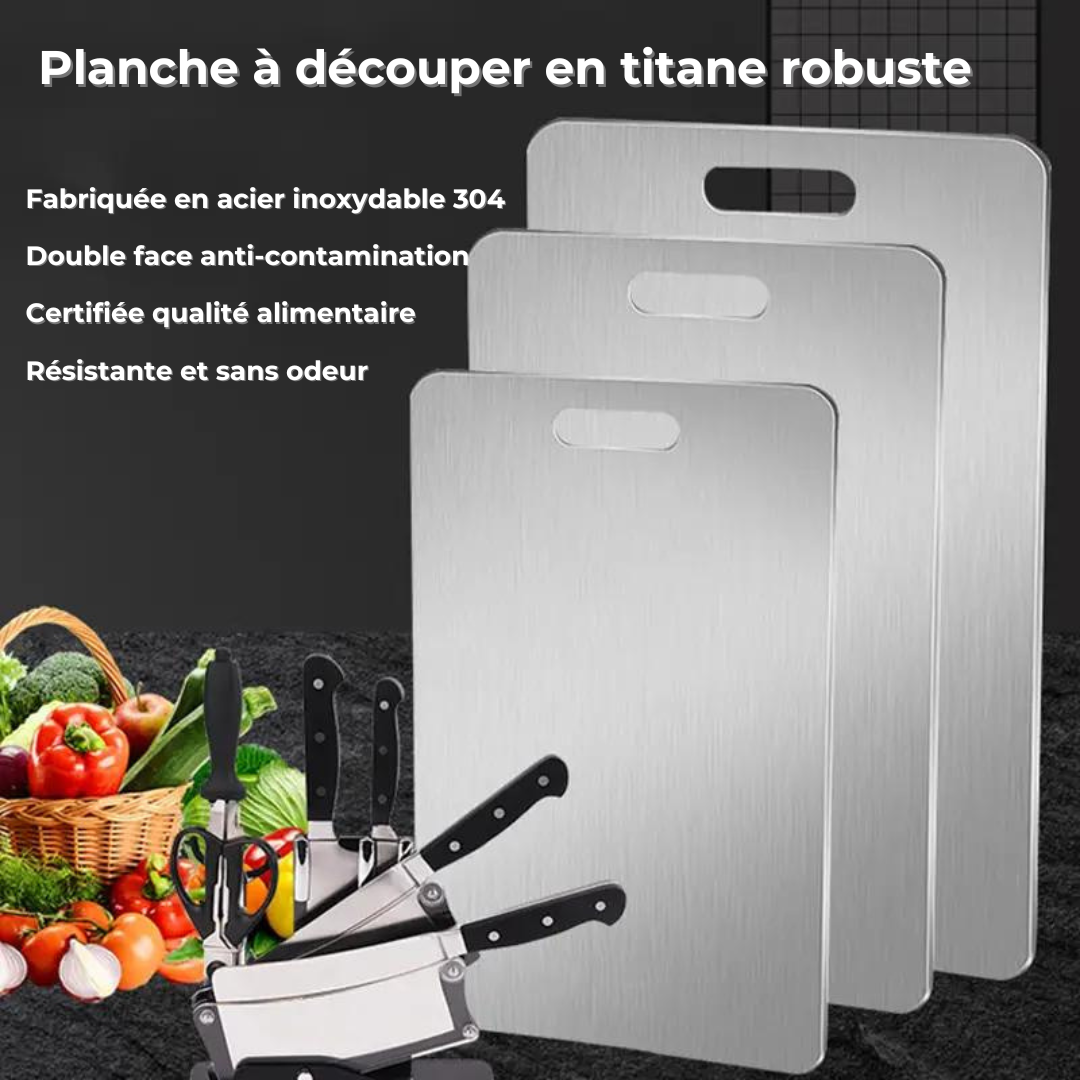 Planche à Découper en Titane Saine et Sans Danger