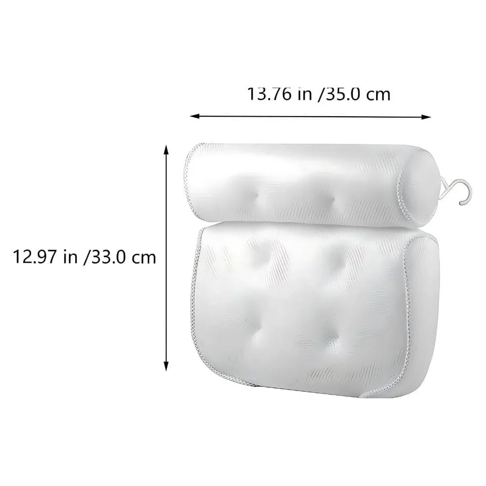 Relaxing bath cushions for head and back