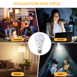 Ampoule LED Rechargeable Économique avec Télécommande