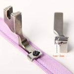 Zipper foot for invisible zipper T69