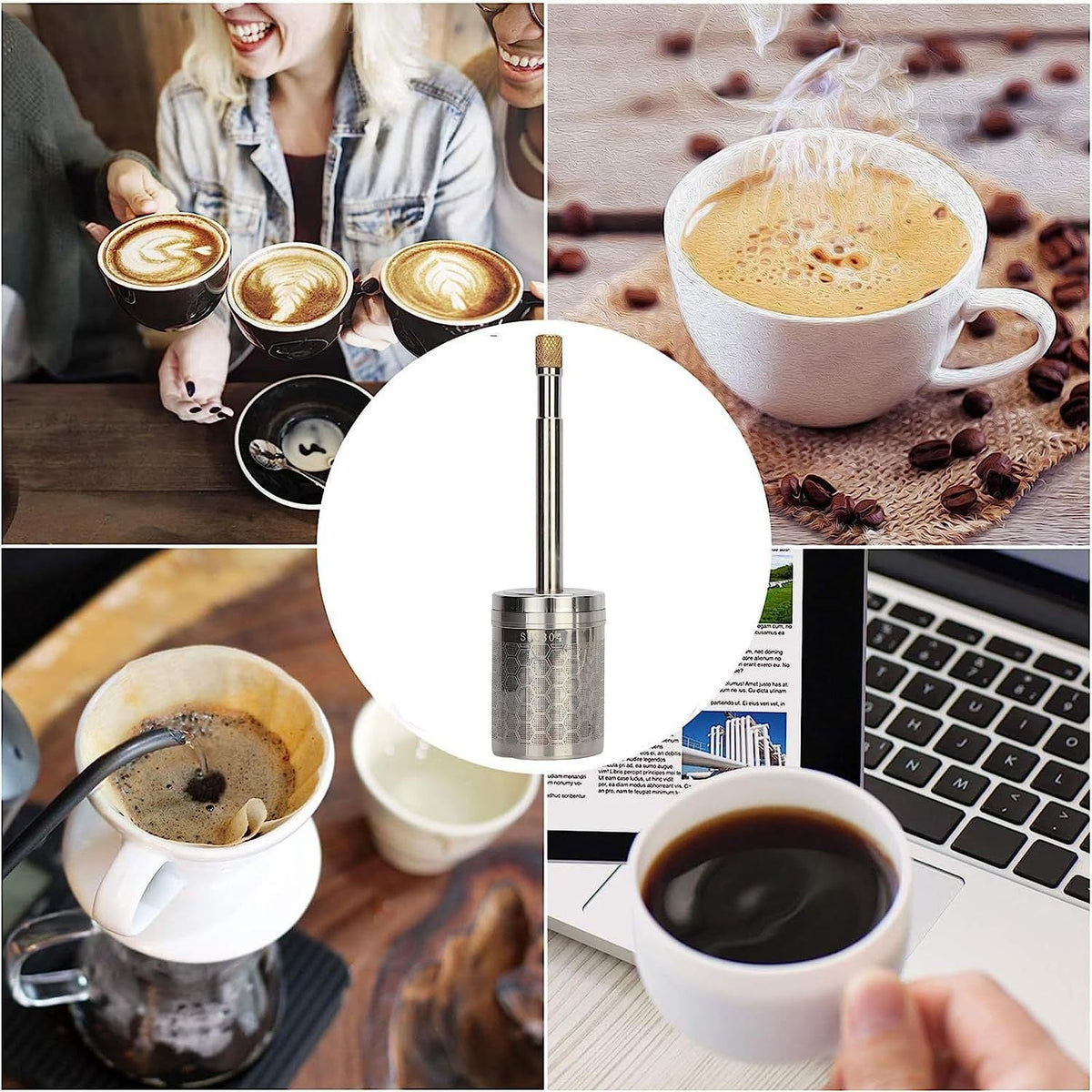 Cafetière Infuseur Nomad en Acier Inoxydable Pressinox