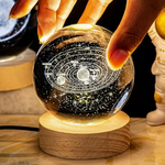 Lampe de nuit 3D céleste CrystalCosmos