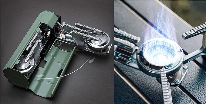 Compact Folding Gas Stove for Camping
