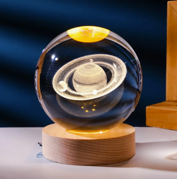 Lampe de nuit 3D céleste CrystalCosmos