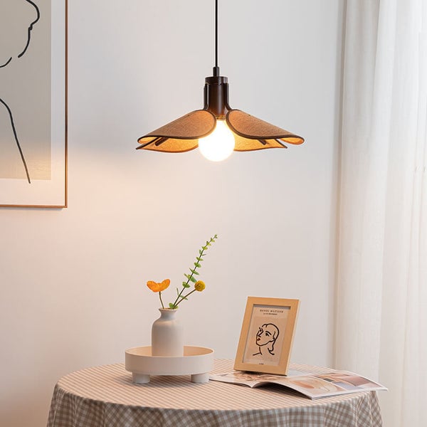 Suspension Artisanale Rétro en Tissu pour Déco Intérieure