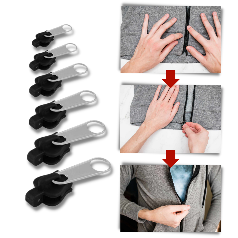 Clip-on Zipper Slider Replacement