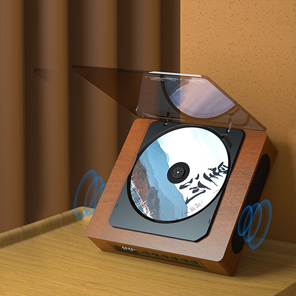 Retro CD Player with Bluetooth & Type-C Port