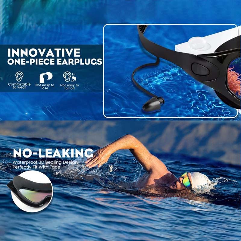 Lunettes de natation grand angle anti-buée