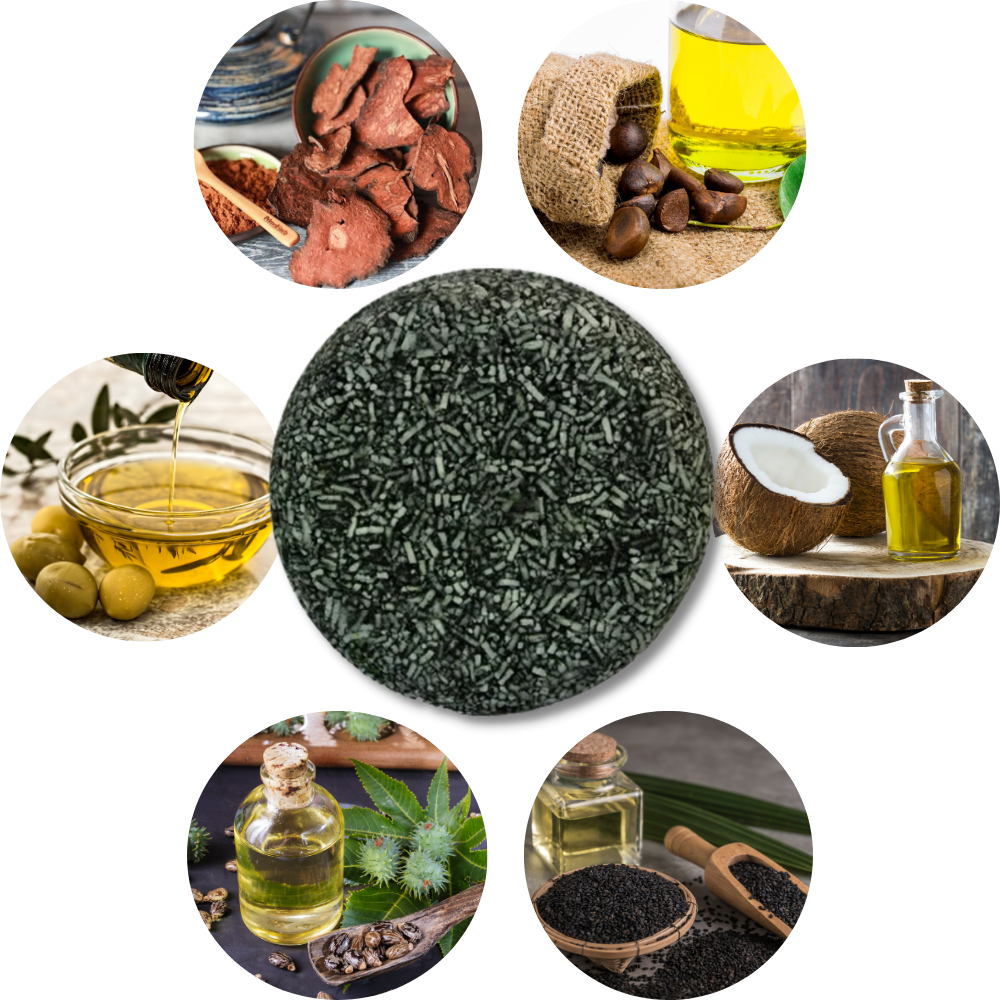 Natural Solid Shampoo for Gray Hair