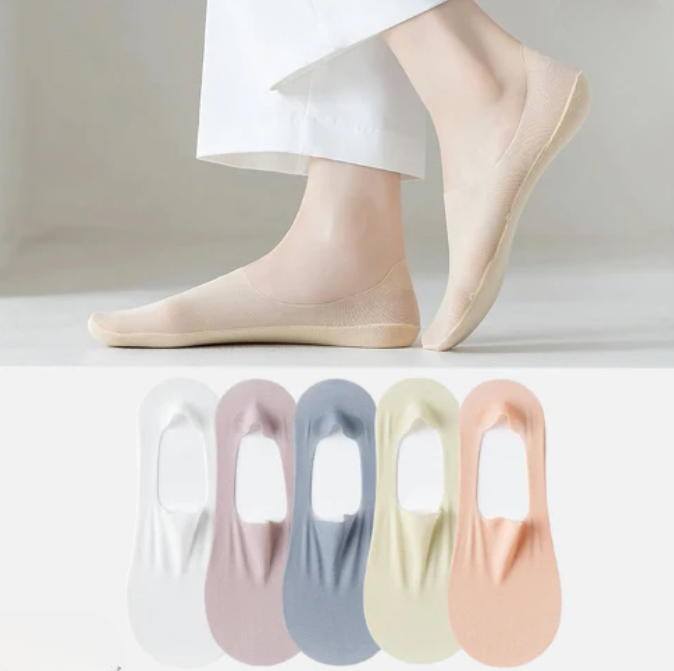 Chaussettes Invisibles Respirantes en Soie IceSilk