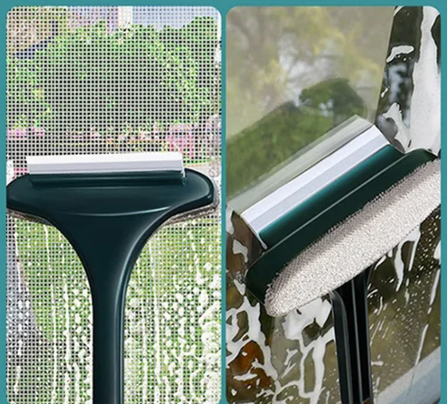 Brosse à vitre ProClean 2-en-1 avec raclette intégrée
