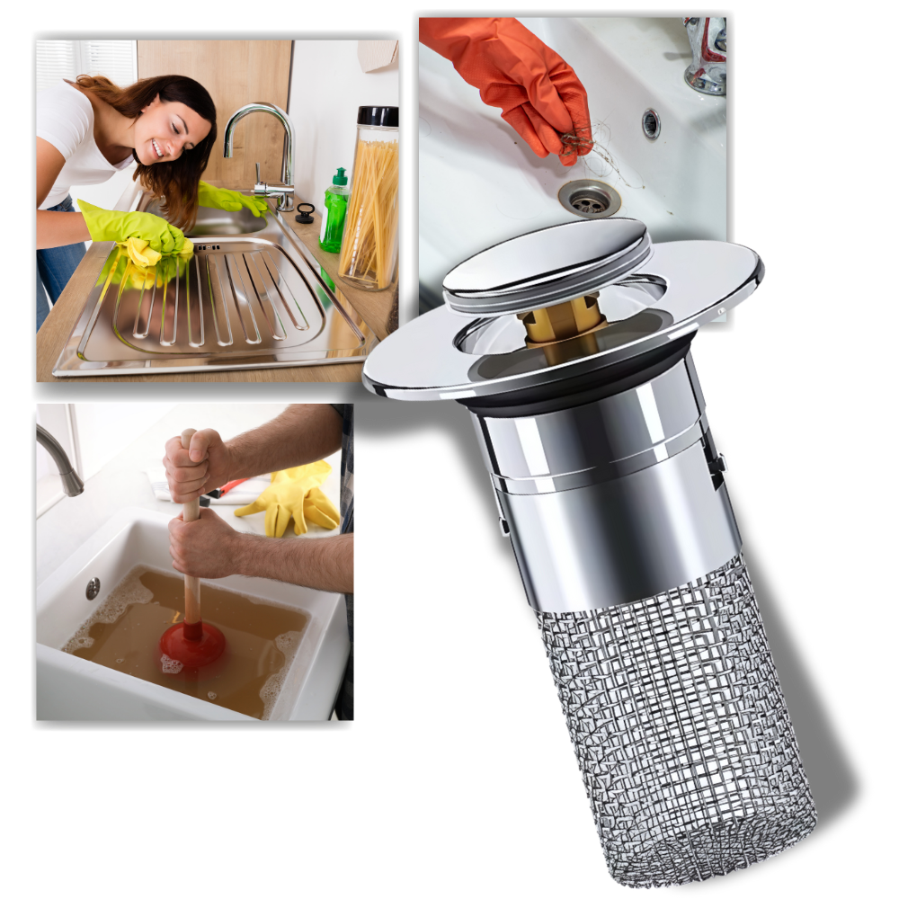 Retractable Sink Stopper with Odor Prevention
