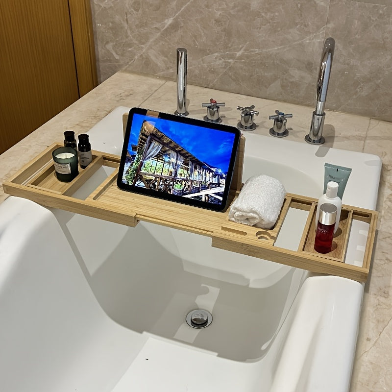 Bamboo Bath Caddy - Relaxation Essential