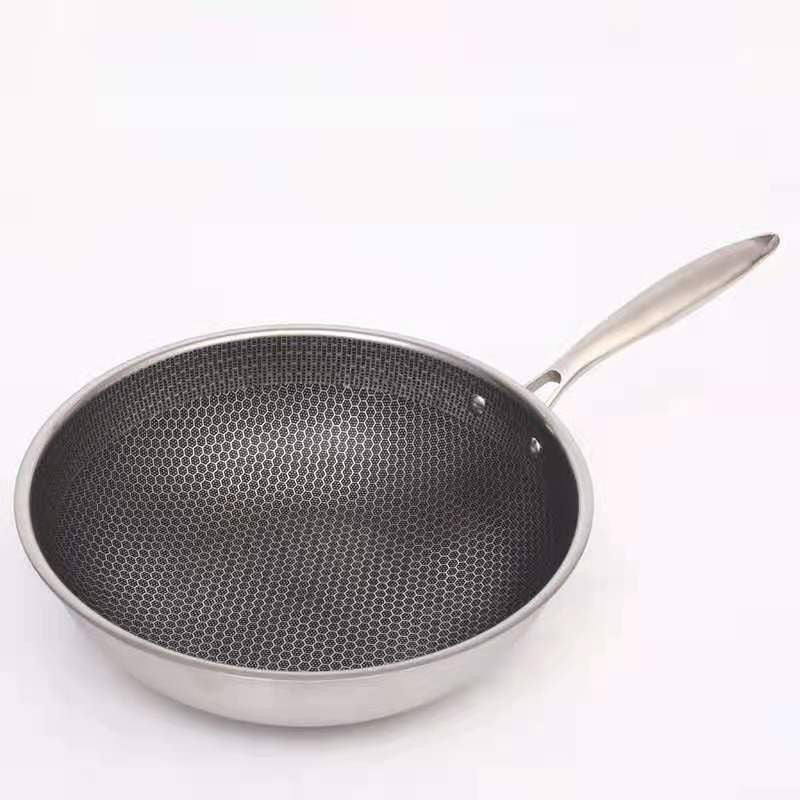 Non-stick stainless steel pan