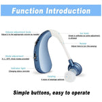 Rechargeable Bluetooth Hearing Aid Headphones for Seniors