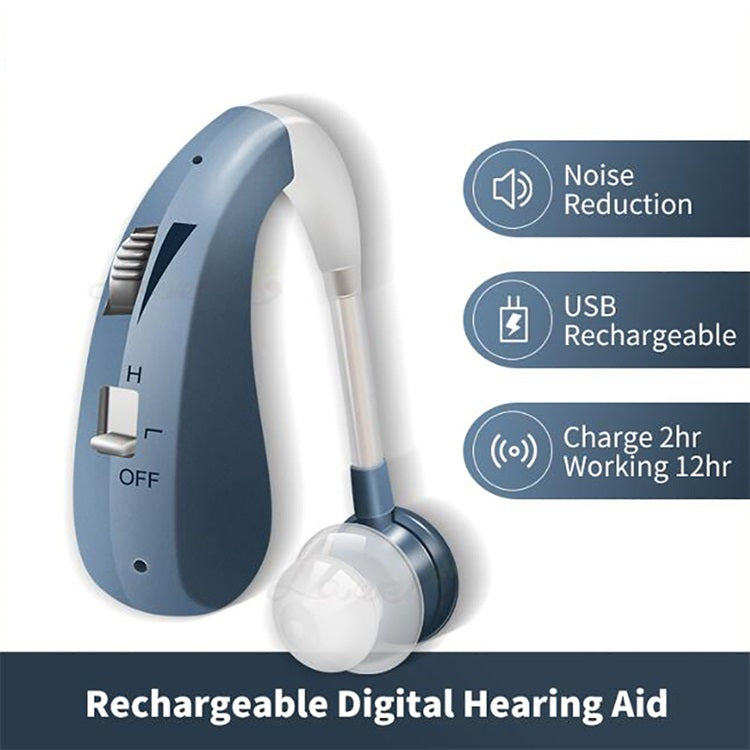 Rechargeable Bluetooth Hearing Aid Headphones for Seniors
