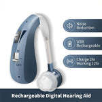 Rechargeable Bluetooth Hearing Aid Headphones for Seniors