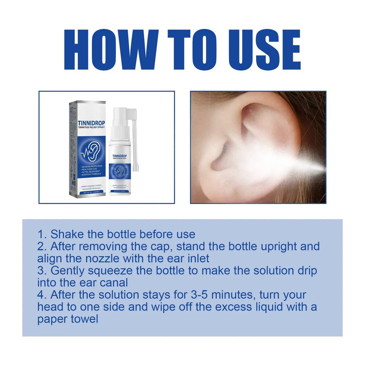 2-Pack Tinnitus Relief Ear Drops