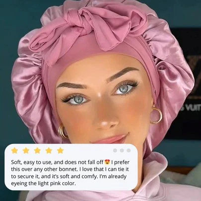 Bonnet de Soie pour Nuit Confortable et Doux