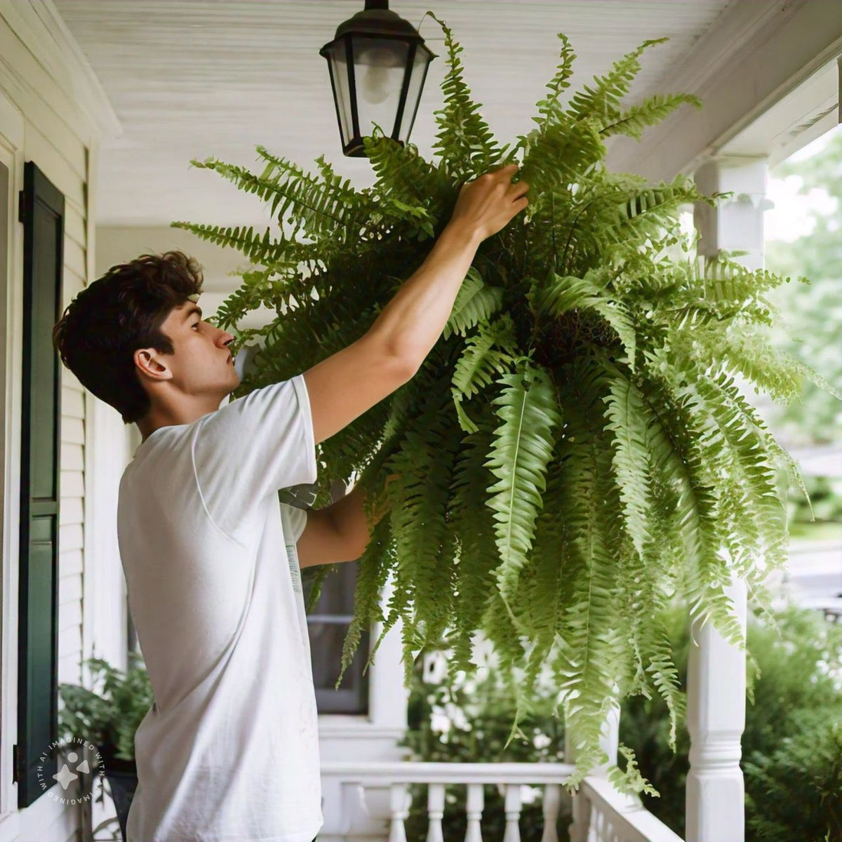 Outdoor UV-Resistant Lifelike Boston Fern