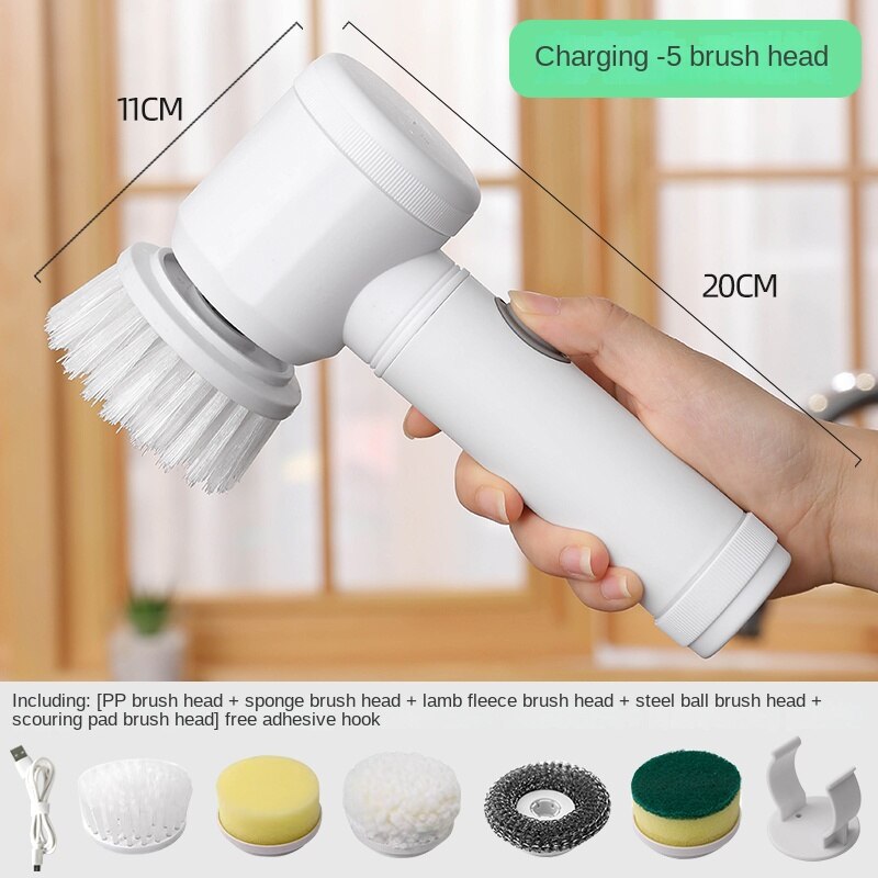Cordless Electric Cleaning Brush for Kitchen, Bathroom