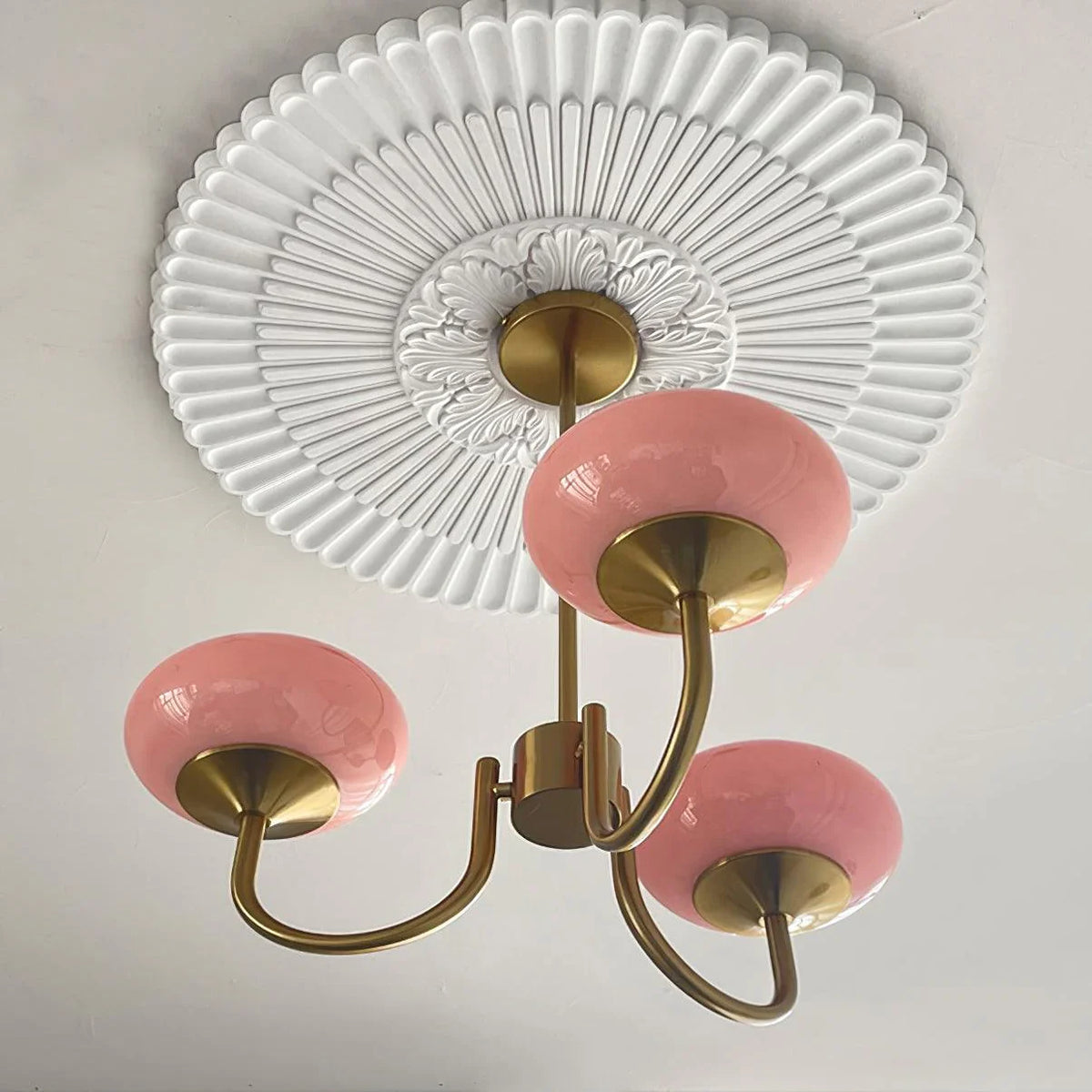Lustre Macaron Élégance Florale Suspendu Design
