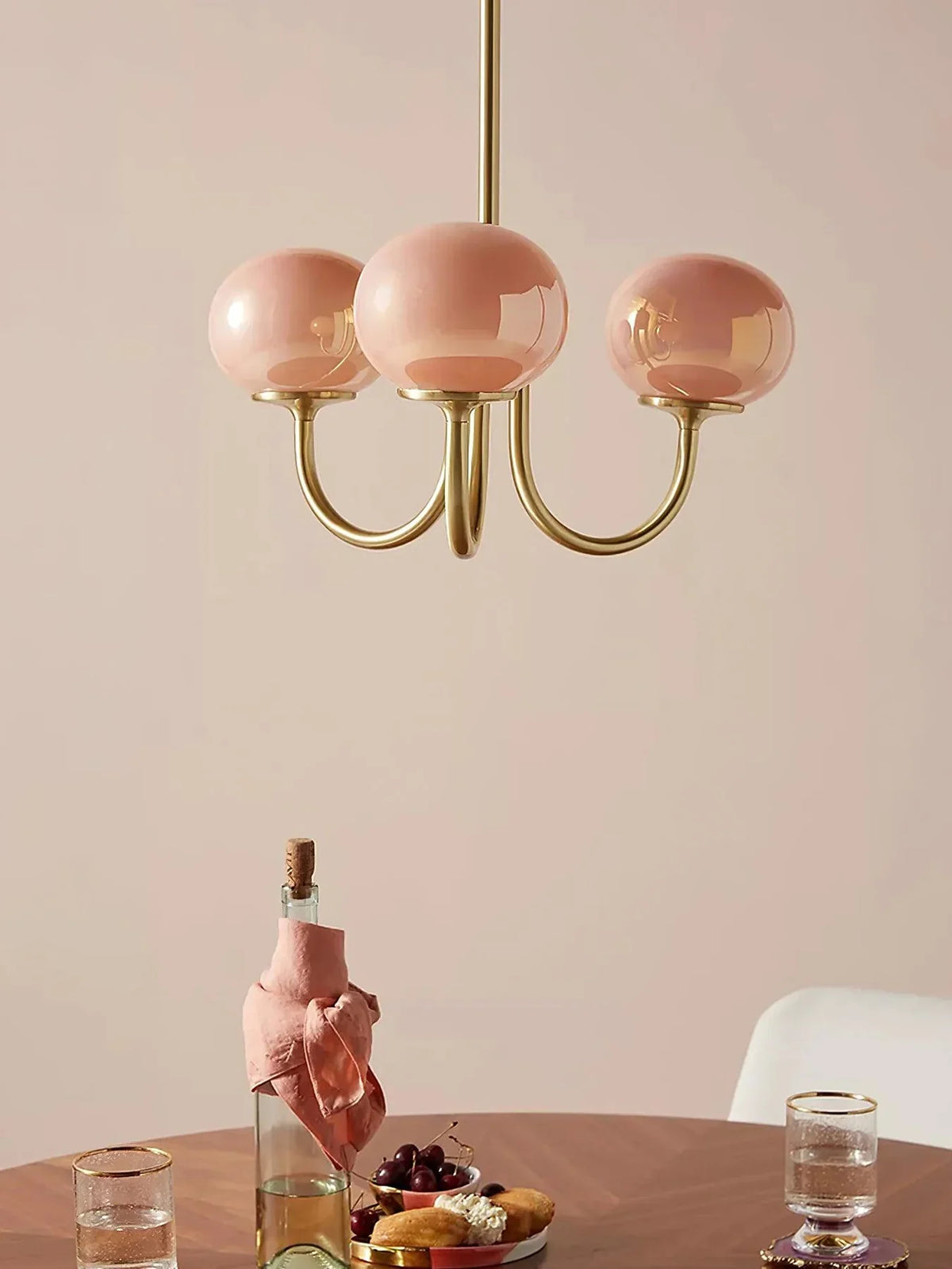 Lustre Macaron Élégance Florale Suspendu Design