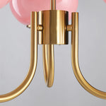 Lustre Macaron Élégance Florale Suspendu Design