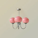 Lustre Macaron Élégance Florale Suspendu Design