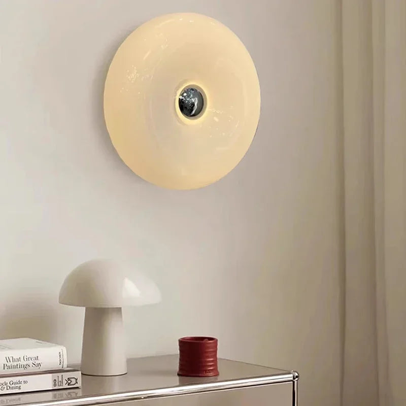 Applique Murale Tactile en Verre, Design Moderne