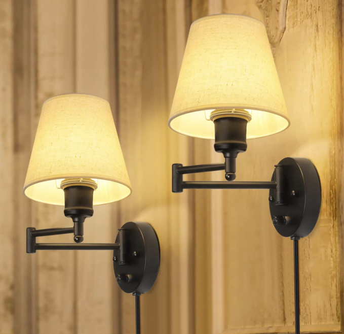 Applique Murale Or Élégant GoldGlow avec Variateur et Port USB