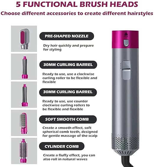 5-in-1 multifunctional hairdresser for all styles