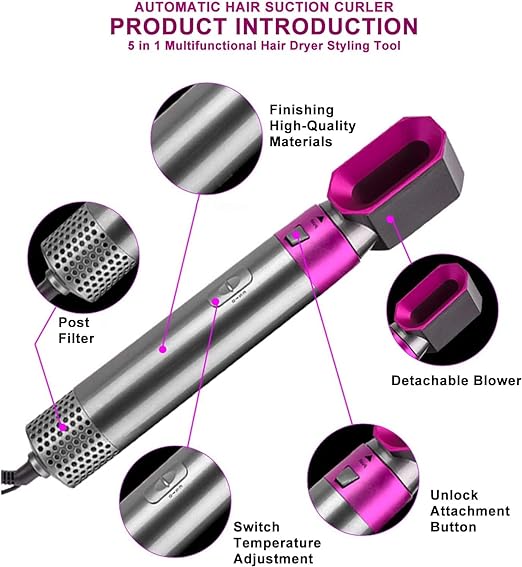 5-in-1 multifunctional hairdresser for all styles