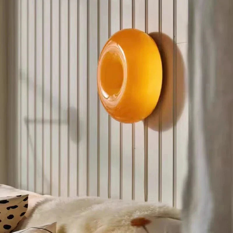 Applique Murale Tactile en Verre, Design Moderne