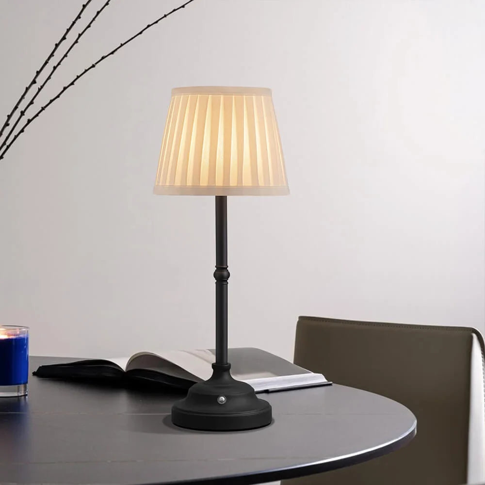 Lampe de Table Lumière d’Antan Portable Rechargeable USB Tissu