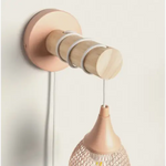 Applique Murale Élégance en Bois et Métal Design