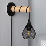 Applique Murale Élégance en Bois et Métal Design
