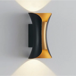 Applique Murale LED Noire Intérieur Doré